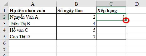 Hàm Rank trong Excel - Sắp xếp dữ liệu theo thứ tự cao thấp